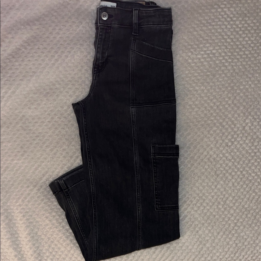 Abercrombie Kids High Rise Wide Leg Pants - Black